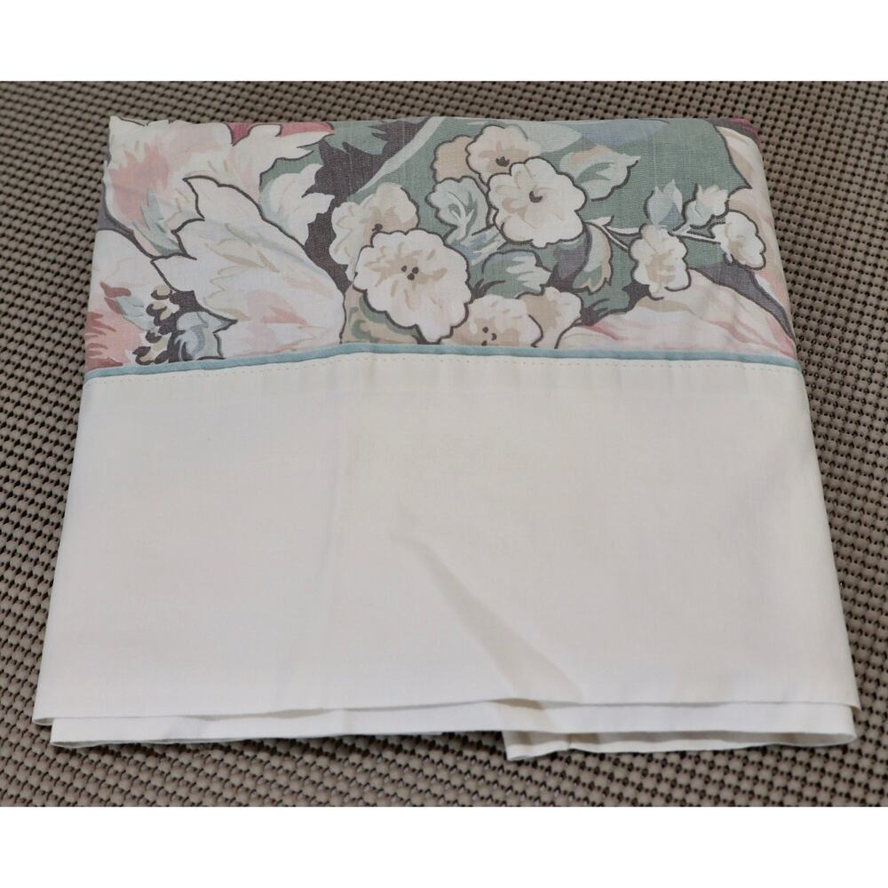 Cannon Pillowcase Standard Queen 100% Cotton Floral USA Made